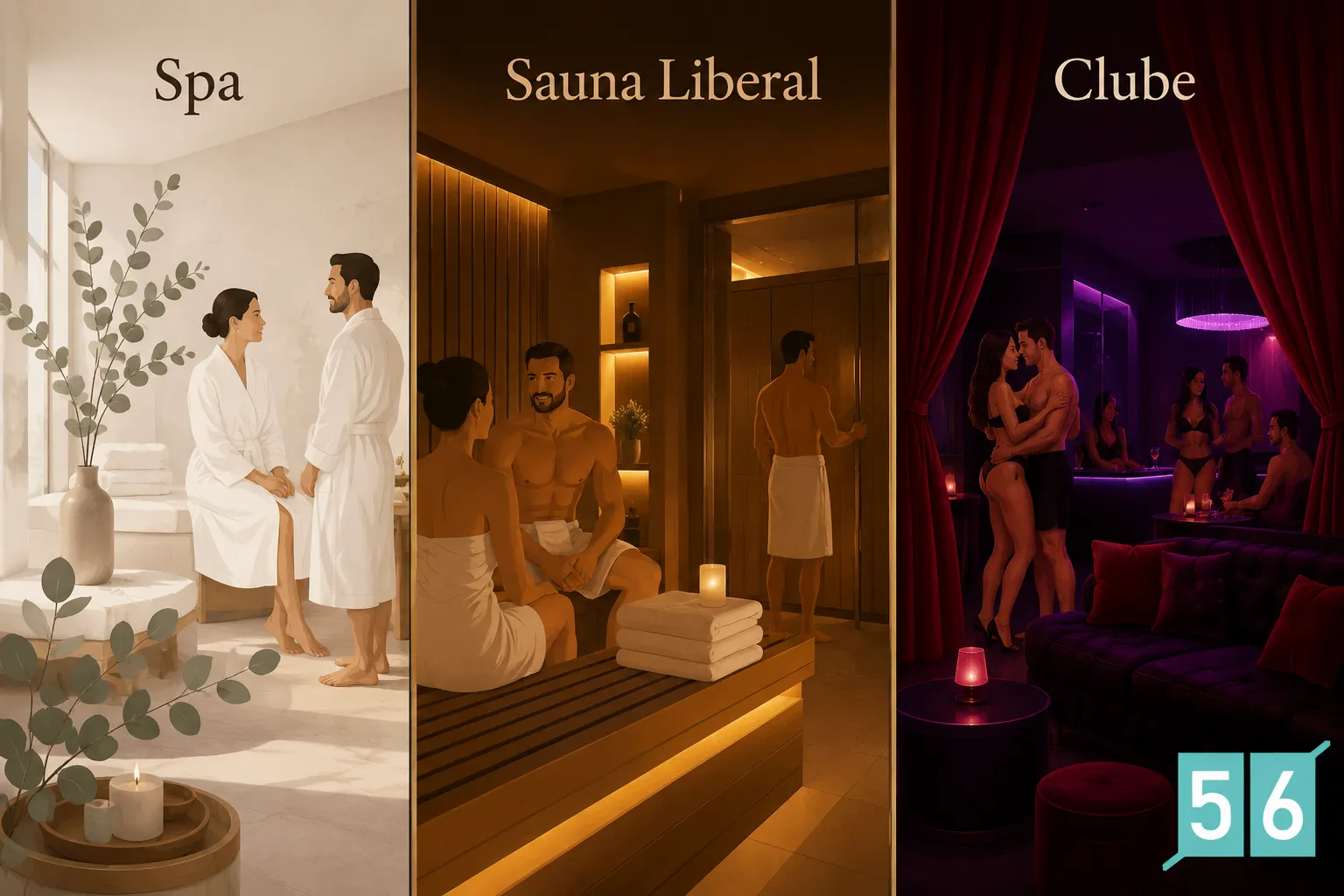 Diferença entre sauna comum, spa, sauna gay e sauna liberal